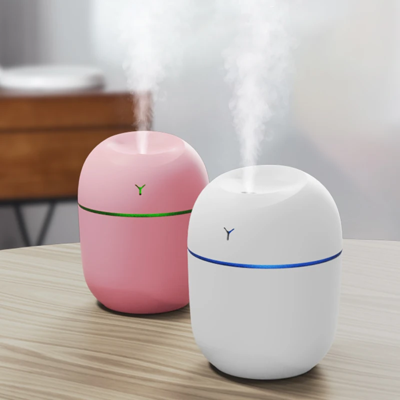 

USB Mini Air Humidifier 250ML Aromatherapy Aroma Diffuser Cool Mist Maker With Lamp Light For Home Office Desktop