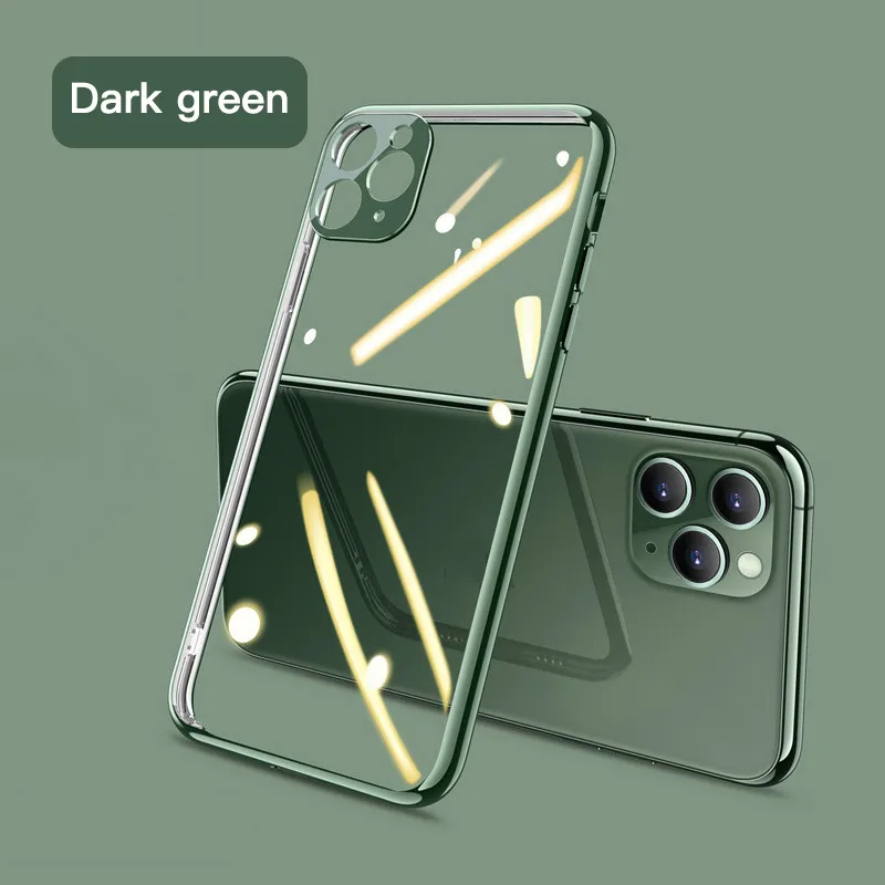 

Simple anti-fall electroplating TPU new mobile phone case for iphone12 12pro 12mini 12pro max