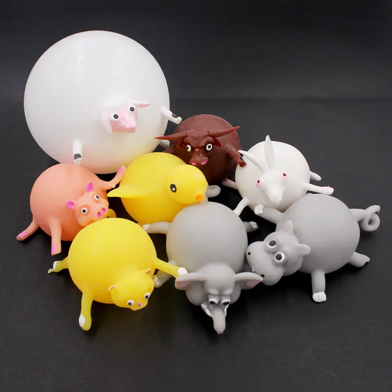 Кавайные мягкие игрушки для снятия стресса в виде животных Кот слон антистресс