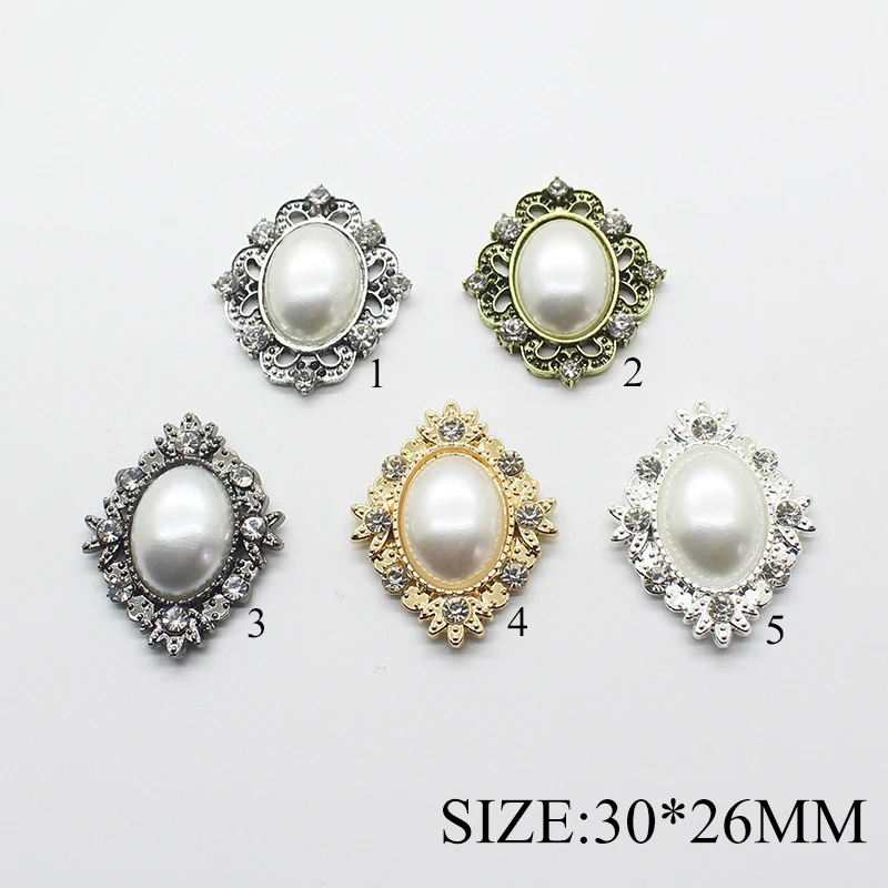 10 шт. 30*26 мм металлические кнопки для одежды швейные пуговицы стразы из цинкового