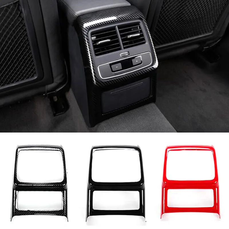 Car Rear Air Vent Frame Cover Sticker For AUDI A4L A5 2017 2018 2019 Interior Styling Accessories | Автомобили и мотоциклы