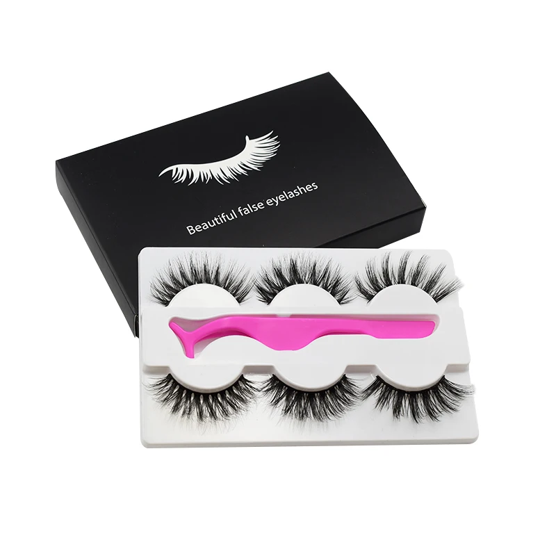 

3 пары детских хлопковых утепленных колготок на Faux Cils естественных ресниц, инструмент для макияжа накладные Пинцет для ресниц длительное те...