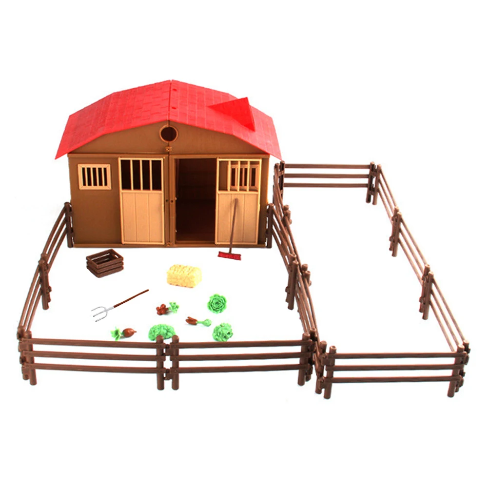 Набор моделей фермерской сцены Детская имитация фермы игрушка микро ландшафтное