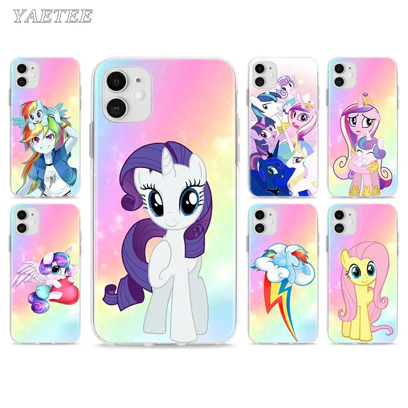 Мягкий чехол для телефона Apple iPhone 12 11 Pro Max SE 2020 X XS MAX XR 7 8 6S Plus Fundas Capa Back Cover My Little