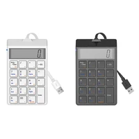 sunreed wired numeric keyboard with display 19 key usb interface cash register financial keypad