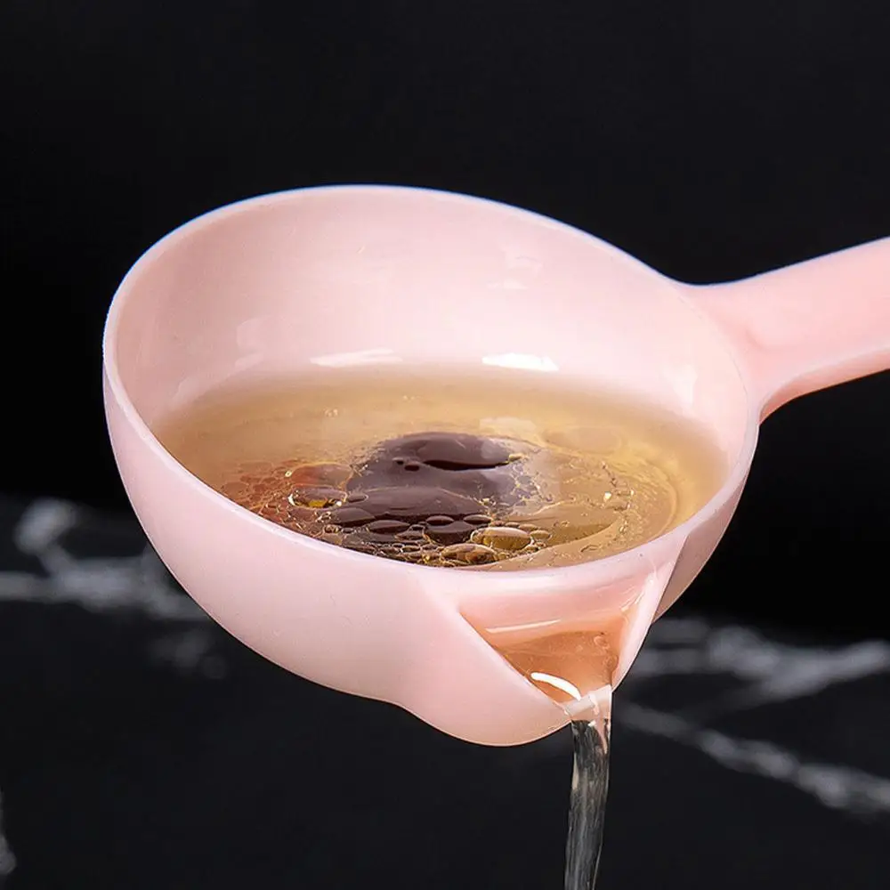 Пластик ложки с длинной ручкой суп масляного сепаратора дома Кухня фильтр
