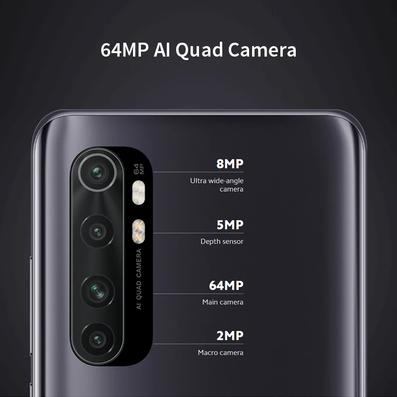 Оригинальная глобальная версия Xiaomi Mi Note 10 Lite 6 ГБ 128 64MP 47 &quotAMOLED Snapdragon 730 Octa Core 30 Вт