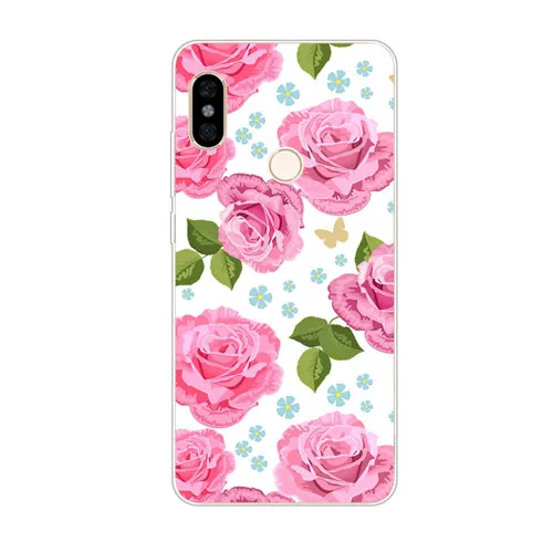 Xiaomi mi a2 lite чехол, силиконовая Мягкая задняя крышка из ТПУ с цветочным рисунком для xiaomi mi a3 lite Защитные чехлы для телефонов - Цвет: LL24