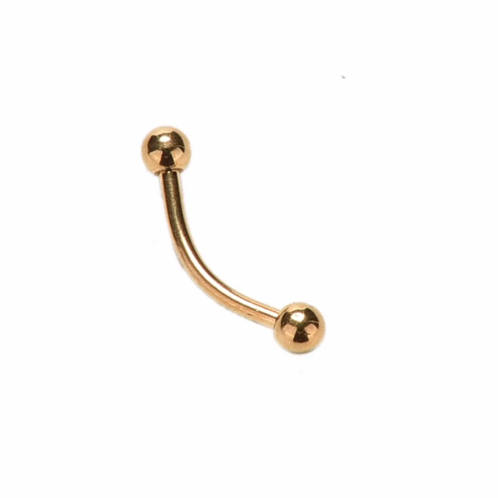 Изогнутая штанга из нержавеющей стали для пирсинга бровей носа губ языка тела