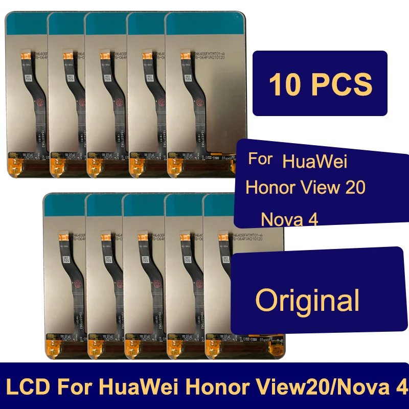 

10 шт./лот для Huawei nova 4 VCE-AL00 VCE-TL00 VCE-L22 сенсорный ЖК-экран в сборе для Huawei nova 4, ЖК-дисплей