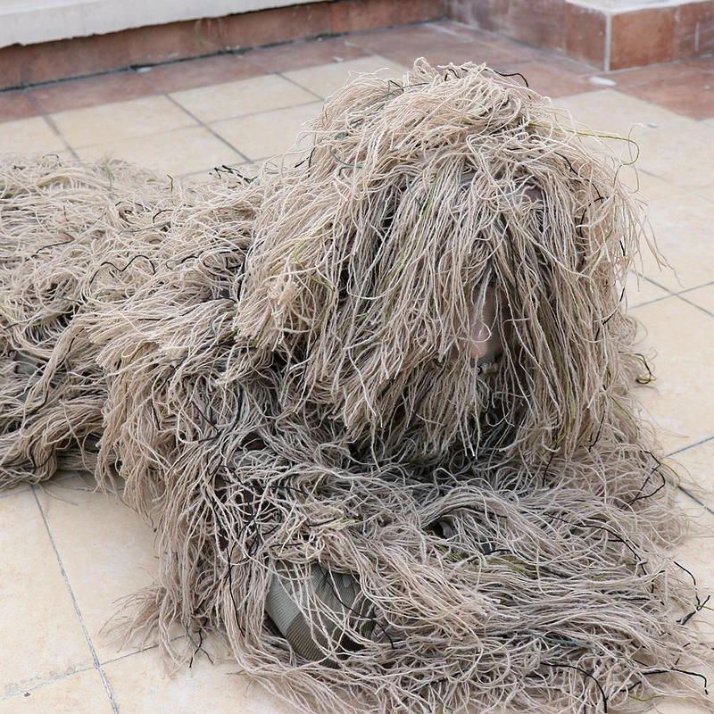 3D трава Ghillie костюм Снайпер Военная Тактическая камуфляжная одежда охотничий костюм армейская охотничья одежда птичий костюм