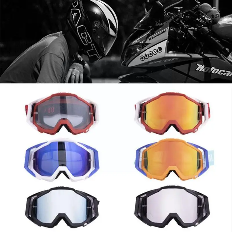 

Fashion Motocross Goggles Outdoor Cycling ATV Helmet Anti-Ultraviolet Glasses For Sport Anti-Wind Sand Universal L9L2