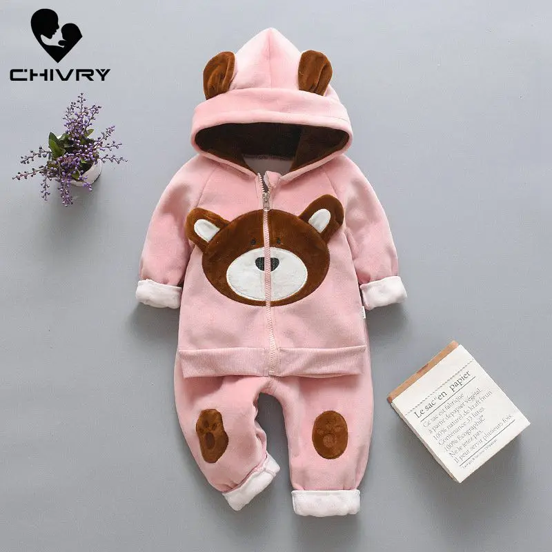 Осенне-зимний комплект одежды для маленьких мальчиков и девочек кофта с