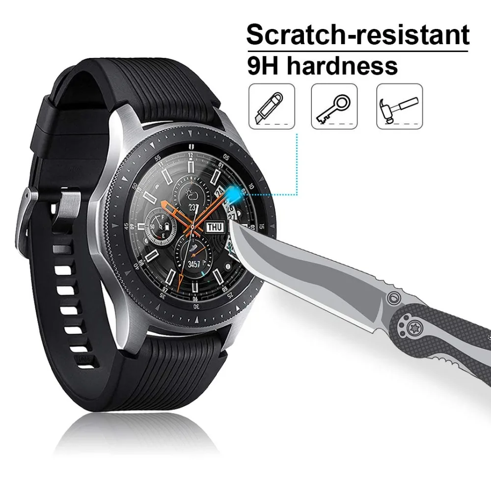 5 шт Для samsung Galaxy watch 46 мм аксессуары защитная пленка, стекло Водонепроницаемая анти-отпечатков пальцев закаленная пленка