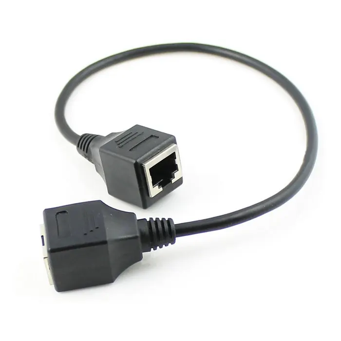 1FT 30 cm 8P8C FTP STP UTP Cat 5e Femea para Cabo de Extensao Network Ethernet сетевой патч корд|Компьютерные кабели