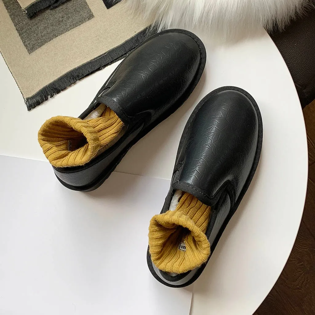 Бархатные ботинки Женские Короткие хлопковые Теплые плюшевые пинетки Сезон