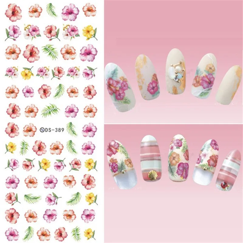 Цветок серии ногтей воды Наклейка s Сакура Маргаритка Лаванда цветочный узор