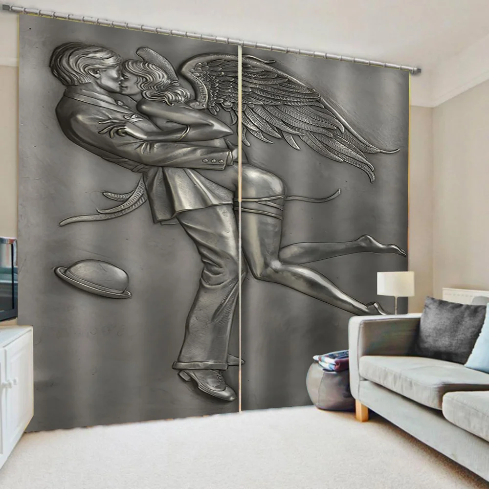 

Luxury Blackout 3D Window Curtains For Living Room Bedroom relief curtains 3D Print Window Blackout Curtain