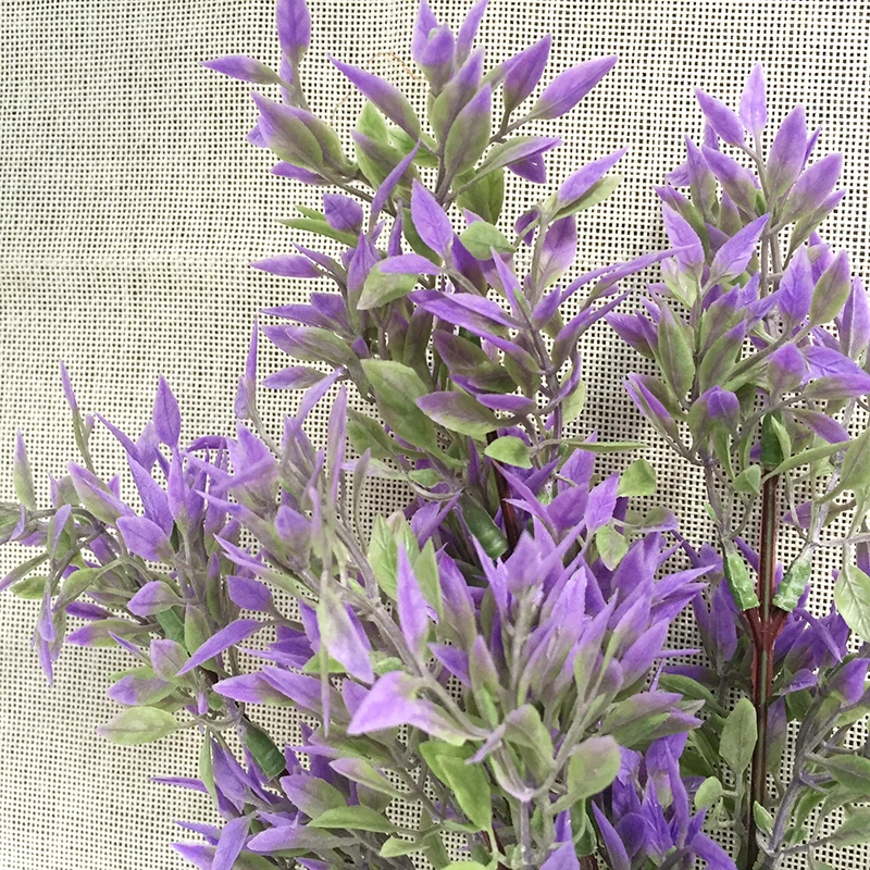 Искусственное садовое растение папоротник пластиковый 5 стеблей куст зеленый