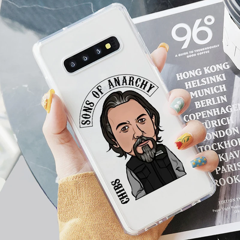 Американский ТВ сыновья анархия мягкий прозрачный чехол для телефона Fundas Coque для samsung A5 A50 S7 S9 S8Plus S10 A6 A8P Note8 - Цвет: TPU