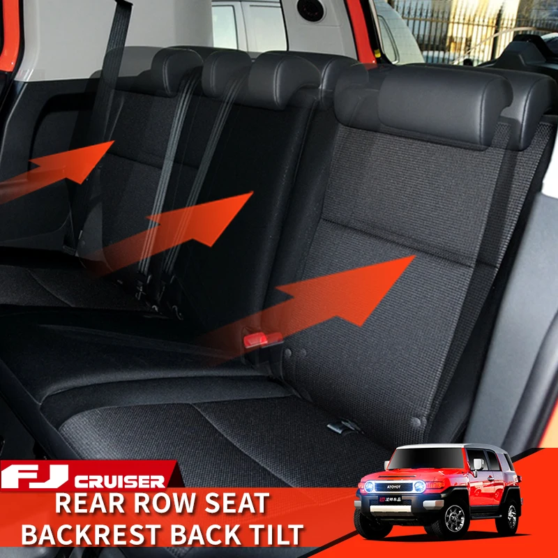 06-21 Year Toyota FJ Cruiser Accessories Interior Modification Rear Seat Backrest Move Back Kit Cozy Expand Space