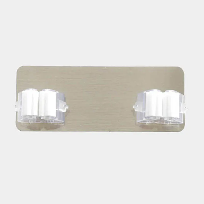 white double buckle 1 шт. вешалка для метлы многофункциональный держатель для швабры кухонная тряпка инструменты бесконтактная присоска крючок присоска аксессуары для ванной комнаты - Цвет: white double buckle