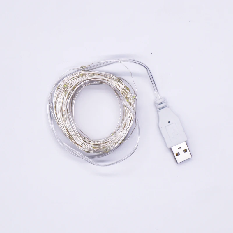 Светодиодная гирлянда с зажимом для фотографий 2 м/5 м/10 м USB улицы прищепками