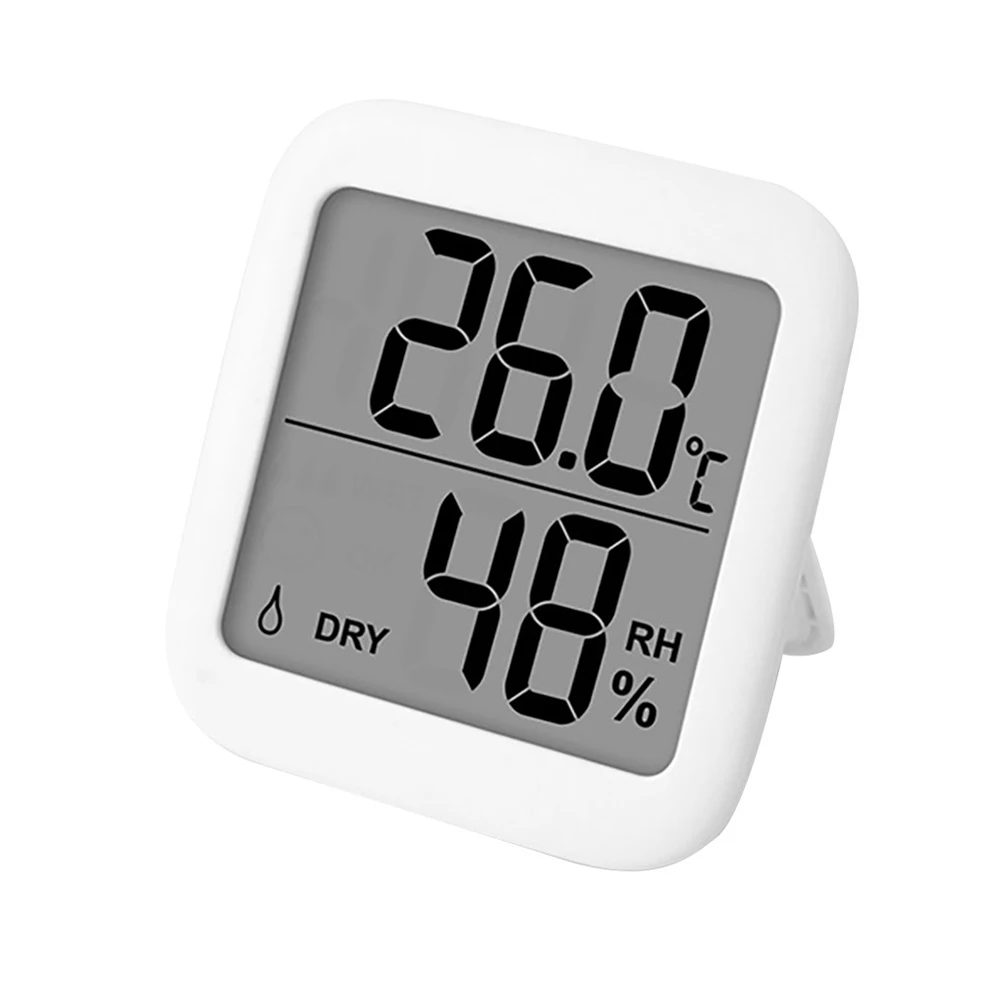 lcd digital temperature humidity meter 2 1 display electronic thermometer hygrometer indoor battery operated gauge sensor free global shipping