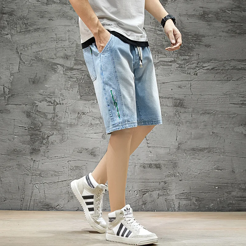 

Asrv Men New Blue Custom Shorts Men Summer Mens Short Homme Fashion Ropa Hombre Korean Pantalon Corto Hombre Casual Jeans Shorts