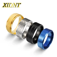 xidnt simple fashion style luxury titanium steel men and women couple ring engagement wedding exquisite jewelry anniversary gift