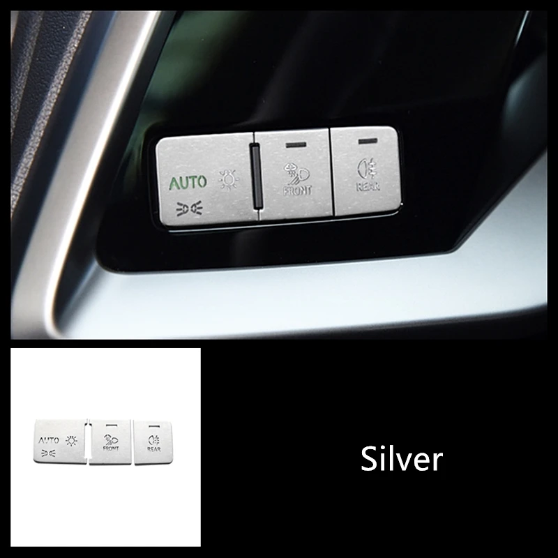 

Кнопки переключателя фар автомобиля с блестками, декоративная накладка для Audi A3 8Y 2021-2022, автомобильный Стайлинг, аксессуары для интерьера