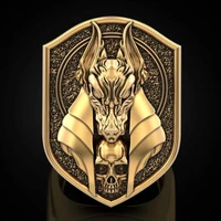 new 2020 the ring of anubis the egyptian god of death golring platedwerewolf ring