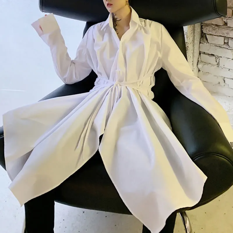 XITAO плиссированная необычная блузка Женская корейская мода плюс размер отложной