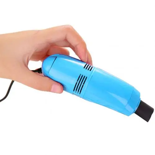 Light Blue Портативный USB мягкий компьютерный ноутбук пылесос клавиатура зазоры щетка для удаления пыли инструмент для удаления пыли маленькая всасывающая щетка - Цвет: Light Blue