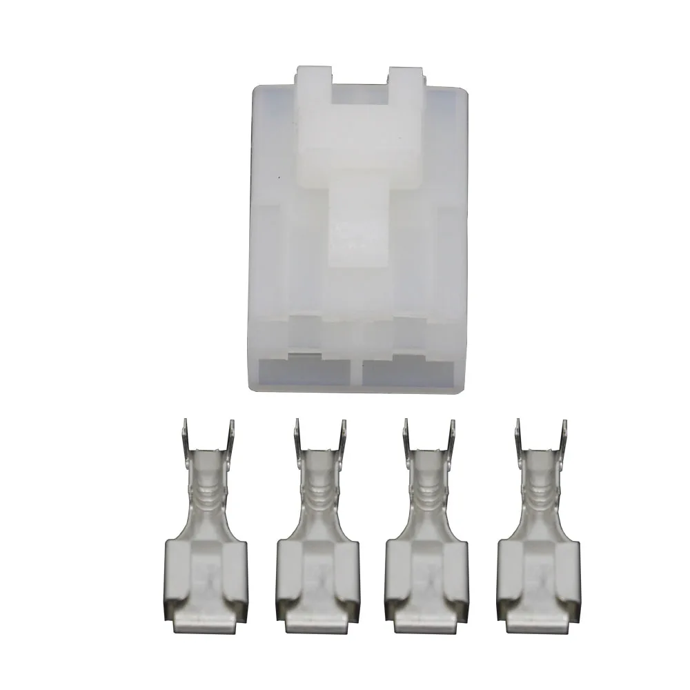 4-контактный нейлоновый пластиковый автомобильный разъем с клеммой DJ7042B-6.3-21 4 P |