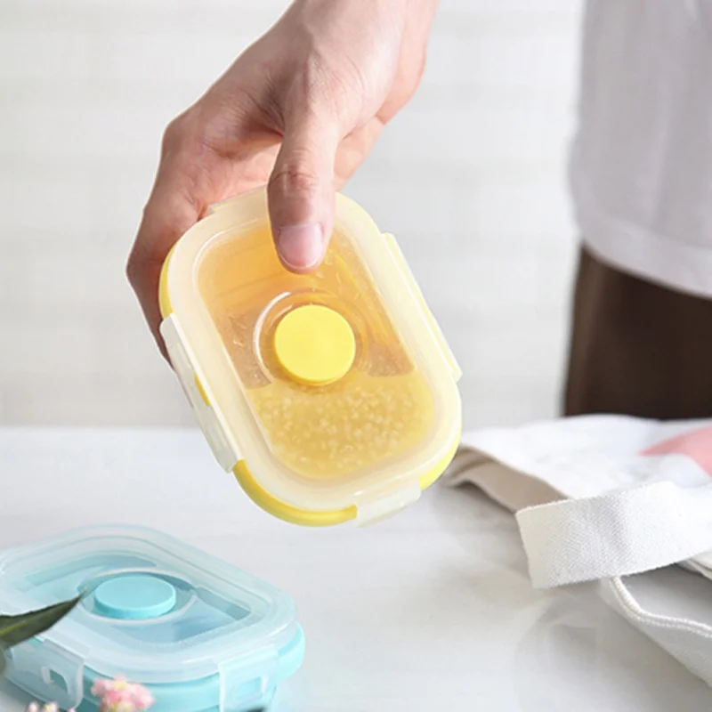 

Детский контейнер для хранения еды без бисфенола А, детский Ланч-бокс, контейнер для фруктов для студентов, Складной школьный пикник, контей...