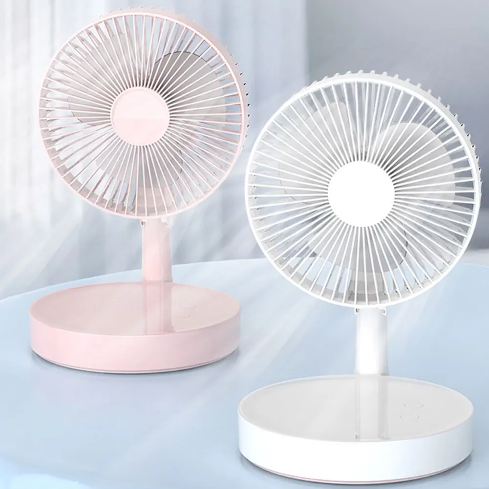

Desk Fan Quiet Foldable Portable USB Telescopic Fan 6000mAh Mini Adjustable Height Stand Fan With Remote Control For Home