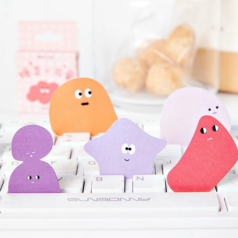46 шт./пакет Канцтовары Мультяшные наклейки милые конфетные Kawaii липкая бумага