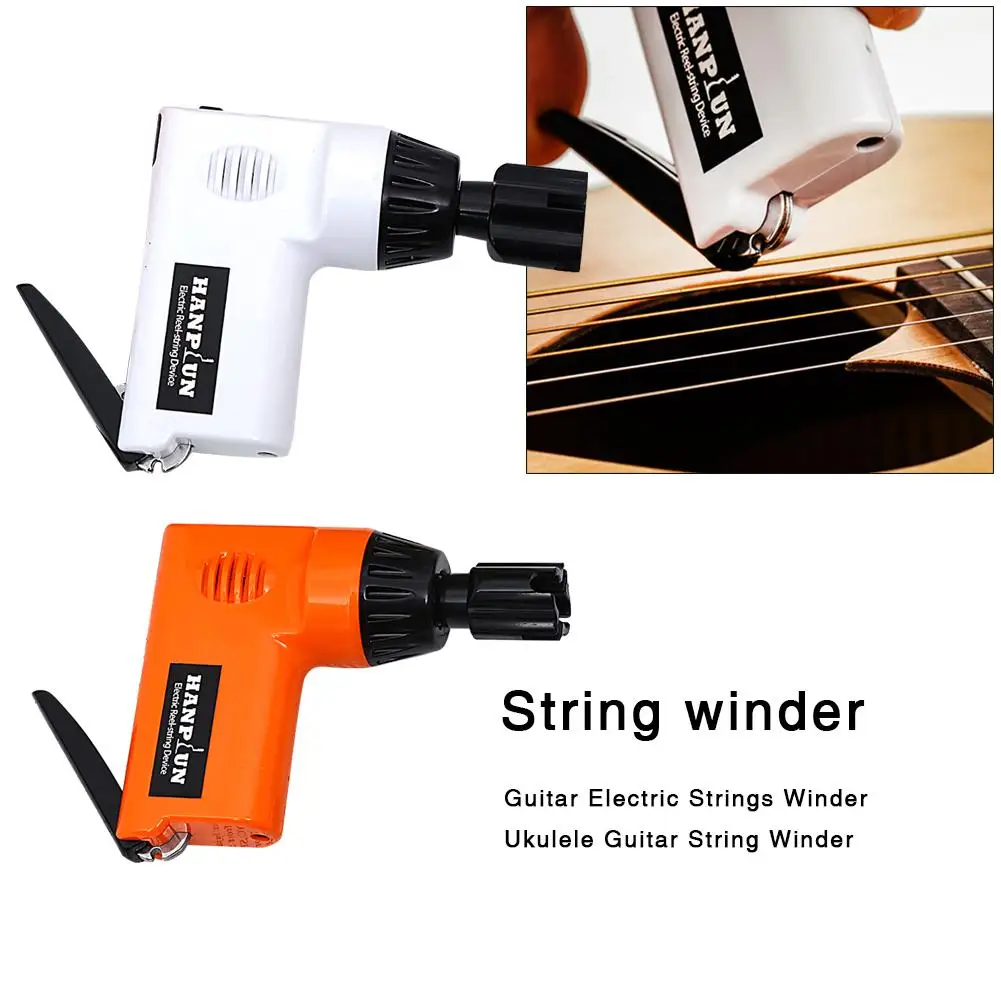 gitarre elektrische wickler draagbare automatische gitaar elektrische snaren wickler erfüllt string cutter voor ukulele guitarra reparatie free g