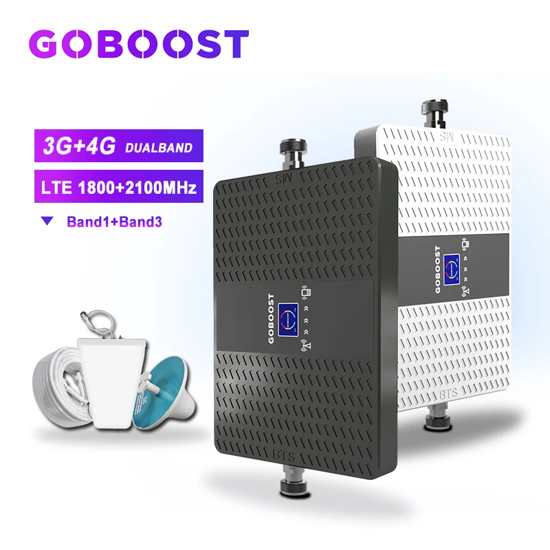 Усилитель сотовой связи 70db LTE 3g 4g двухдиапазонный репитер усилитель сигнала 1800