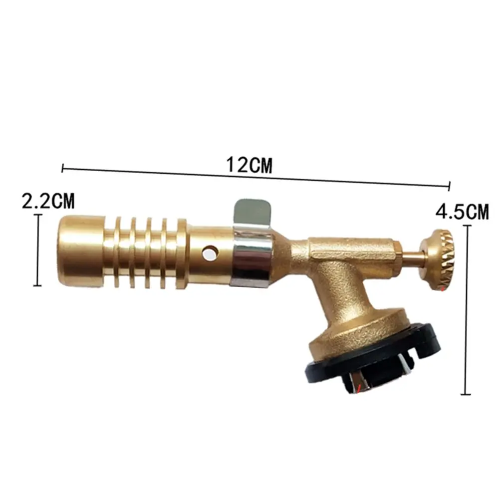 

Brass Gas Torch Brazing Solder Nozzles Durable Welding Heating Burner Propane Torch Head Pencil Flame Gun for Cylinders