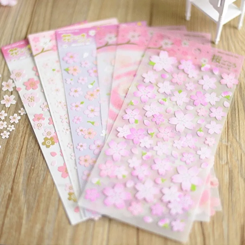 Сакуры цветение сакуры наклейки для скрапбукинга DIY Материал лепестков цветка
