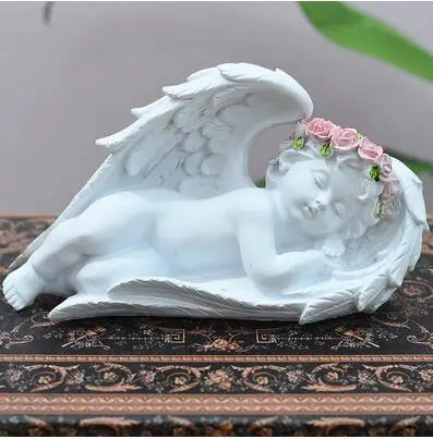 Европейские, полимерные белые ангельские крылья, украшения для дома, гостиной, стола, предметы интерьера, кафе, отеля, офиса, настольные фигурки украшение - Цвет: style5