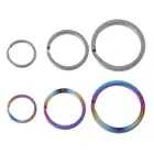 EDC кольцо для ключей из титанового сплава, карманный инструмент, мини-раздельный брелок, круглый зажим