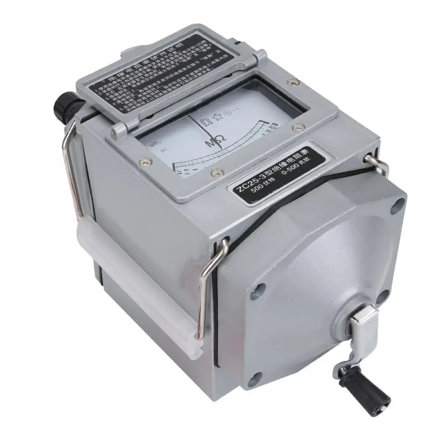 ZC25-3 500V рукоятка изоляции измеритель МОМ Измеритель сопротивления Мегаомметр |
