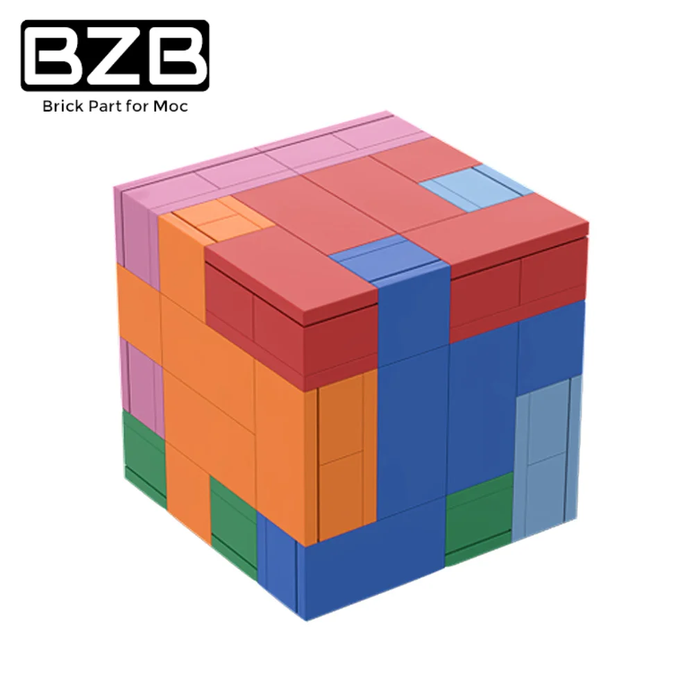 

BZB MOC Three Dimensional Puzzle Magic Cube Building Blocks Kids Intelligence Box Model Bricks Kids Toys For Children Xmas Gifts