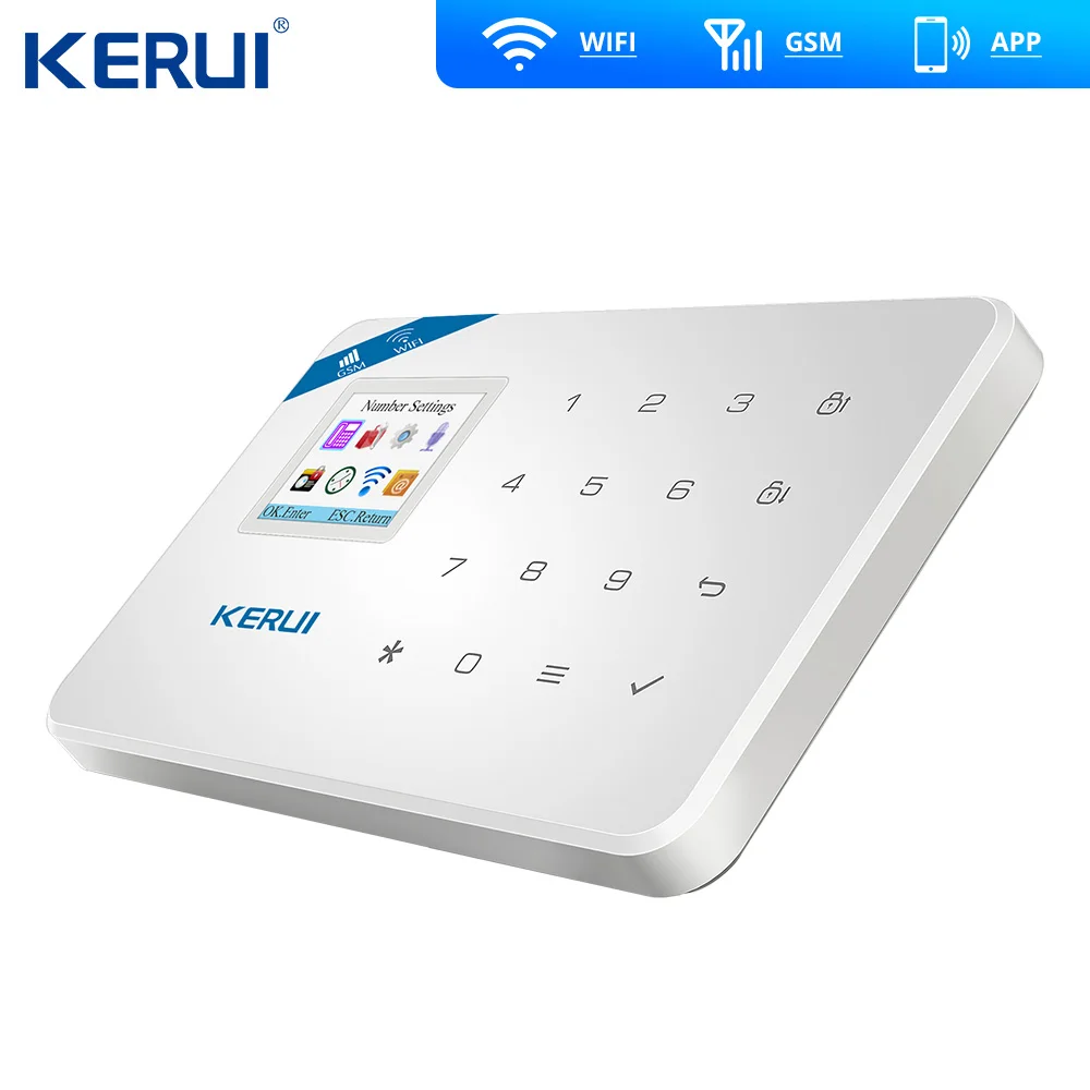 Обновленный W18 WI FI GSM SMS APP домашней охранной ЖК дисплей сенсорный Экран