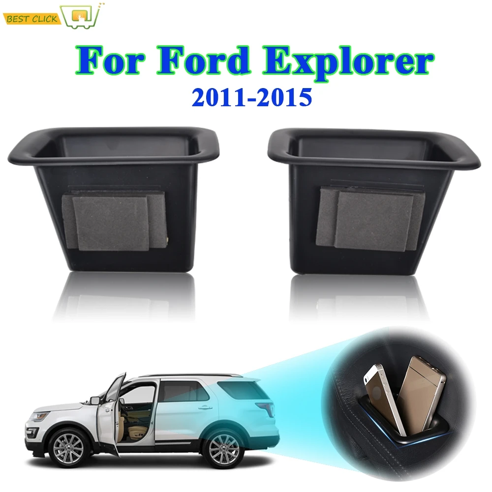 

Car Door Storage Box Handle Tray Armrest Container For Ford Explorer 2011 2012 2013 2014 2015 Auto Accessories