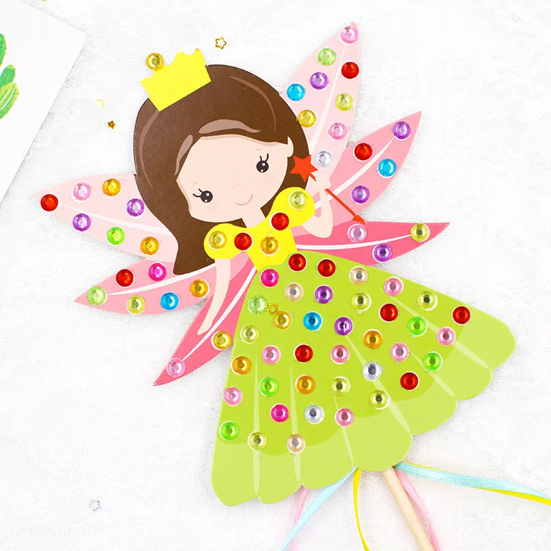 Craft Toys For Children Colorful Magic Diamond Fairy Sticker Stick Kindergarten Kids Diy Sets Handmade Show Props | Игрушки и хобби