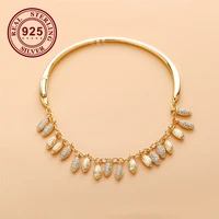 bewill free shipping real 925 sterling silver golden wheat bracelet fit european charm bracelets women jewelry